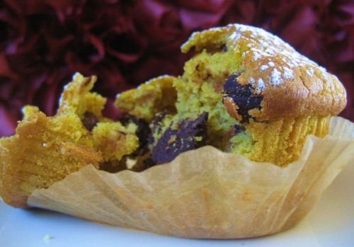 Triangular Muffin Pumpkin Chocolate Chunk Muffins | The Triangle Plate